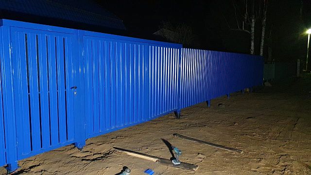 Монтаж штакетника