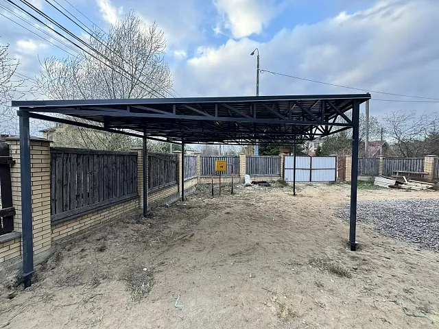 Посёлок Парголово, навес 6x6, монтаж за 1 день