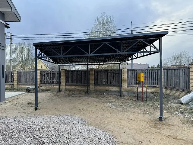 Посёлок Парголово, навес 6x6, монтаж за 1 день