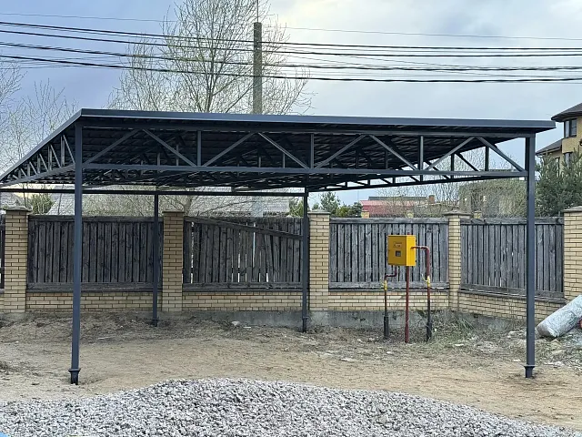 Посёлок Парголово, навес 6x6, монтаж за 1 день