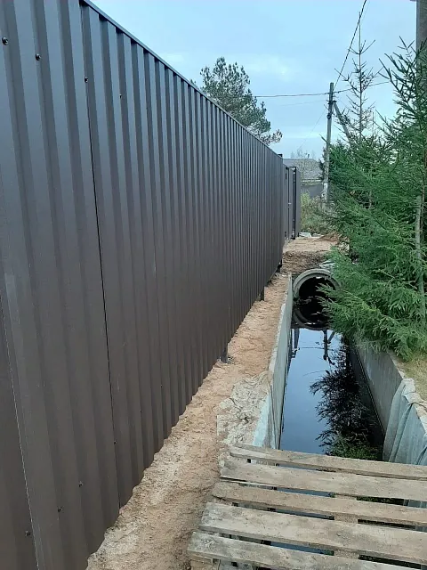 Забор Профнастил Вяхтелево